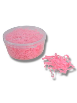 flätningsband rosa gummiband
