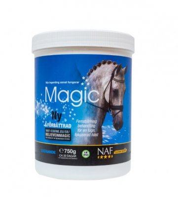 lugnande pulver för stressad häst NAF magic för lugn och harmonisk häst